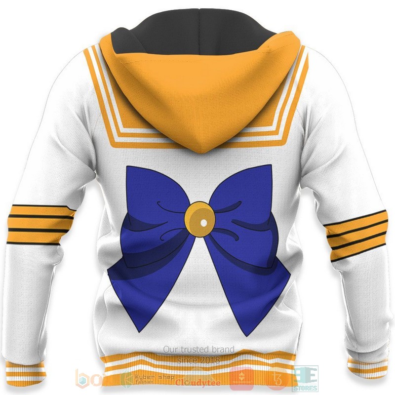 BEST Anime Sailor Venus Sailor Moon All Over Print Hoodie-Bomber Jacket 5 Sailor Venus Uniform Sailor Moon Anime 3D Hoodie Bomber Jacket 1 2 3 4