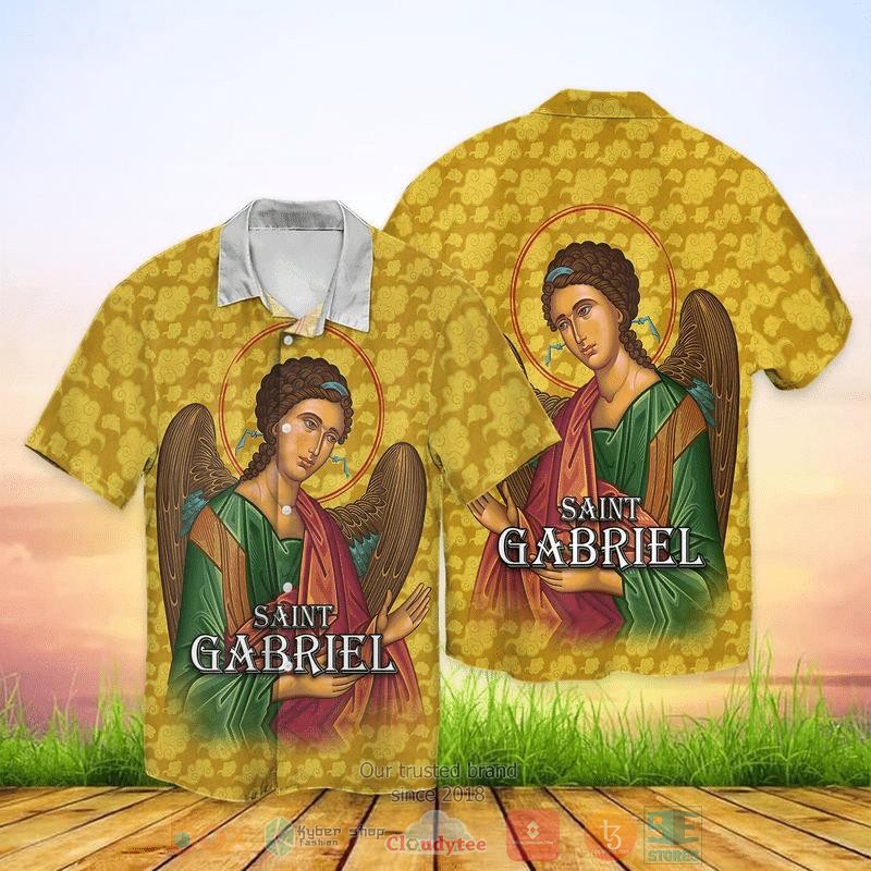 BEST Saint Gabriel Short Sleeve Hawaii Shirt 1 Saint Gabriel Hawaiian Shirt