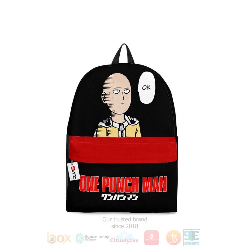 Saitama Black One Punch Man Anime Backpack