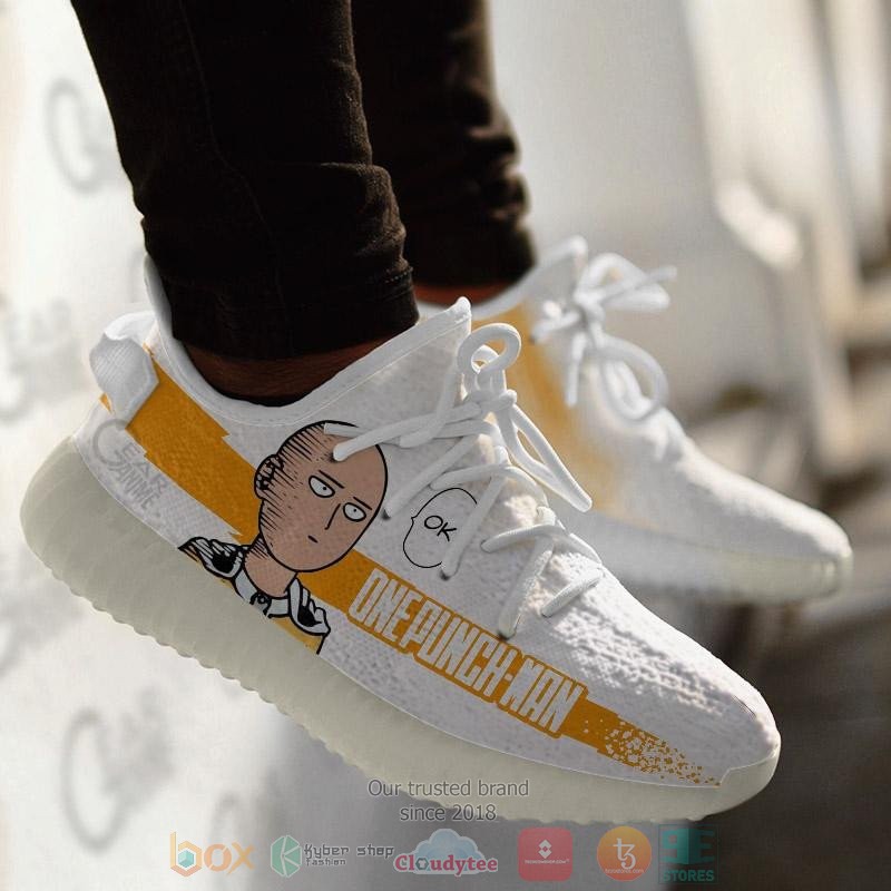 BEST Saitama Oppai One Punch Man Yeezy Shoes Sneaker 4 Saitama Oppai One Punch Man Anime Yeezy Shoes 1 2 3