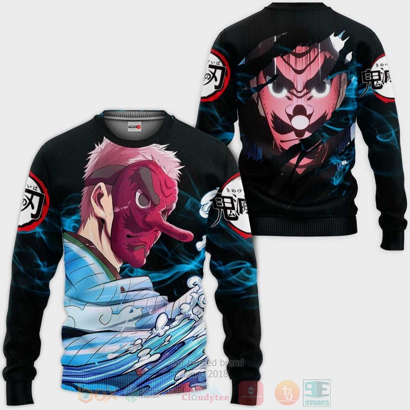 BEST Anime Sakonji Urokodaki Kimetsu All Over Print Hoodie-Bomber Jacket 2 Sakonji Urokodaki Custom Kimetsu Anime 3D Hoodie Bomber Jacket 1