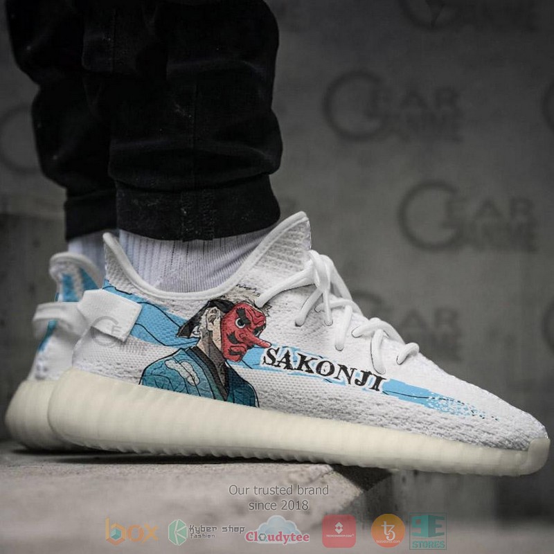 BEST Sakonji Urokodaki Demon Slayer Yeezy Shoes Sneaker 4 Sakonji Urokodaki Demon Slayer Anime Yeezy Shoes 1 2 3