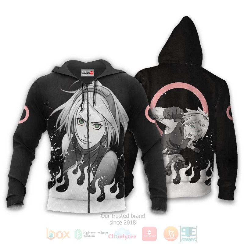 BEST Anime Sakura Haruno Naruto Shippuden All Over Print Hoodie-Bomber Jacket 13 Sakura Haruno Custom Anime Naruto Shippuden 3D Hoodie Bomber Jacket