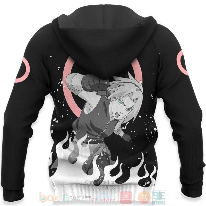 Sakura Haruno Custom Anime Naruto Shippuden 3D Hoodie Bomber Jacket 1 2 3 4