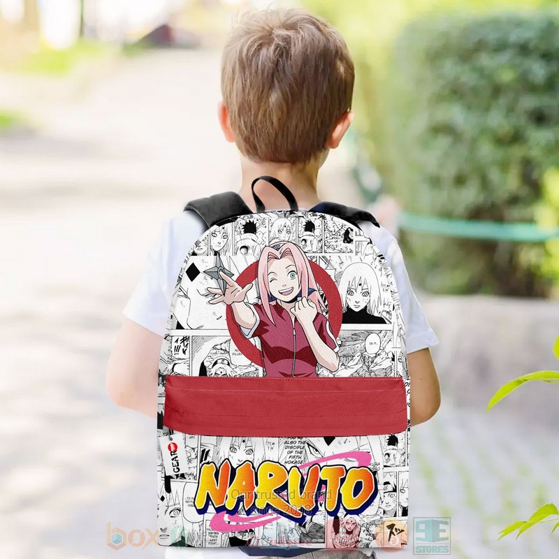 BEST Sakura Haruno Naruto Manga Mix Anime 3D Print Backpack 3 Sakura Haruno Naruto Anime Manga Backpack 1 2