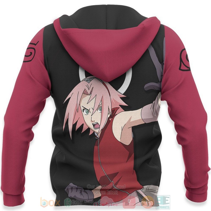 BEST Anime Sakura Haruno Naruto All Over Print Hoodie-Bomber Jacket 5 Sakura Haruno Naruto Anime 3D Hoodie Bomber Jacket 1 2 3 4