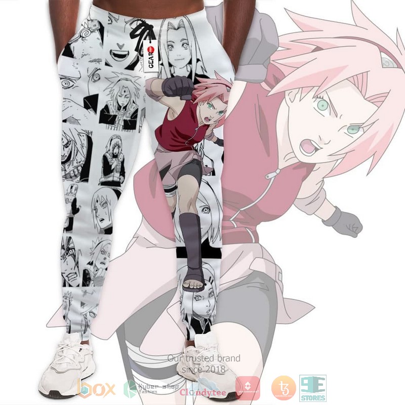 Sakura Haruno Naruto Anime Manga Style Jogger longpants