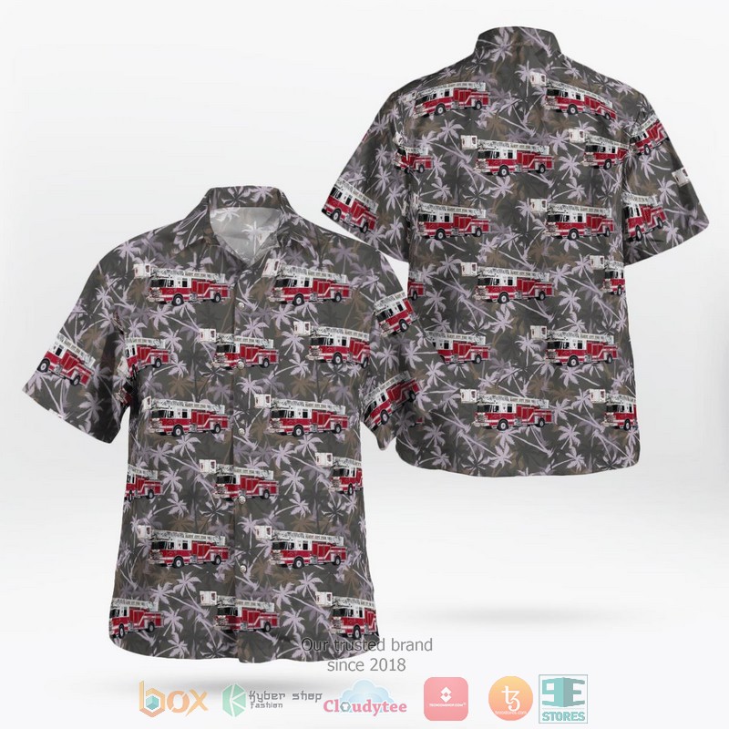 Sandy City Fire Department Utah Hawaiian Shirt word1