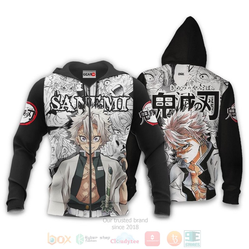 BEST Anime Sanemi Shinazugawa Kimetsu Anime-Manga All Over Print Hoodie-Bomber Jacket 12 Sanemi Shinazugawa Custom Kimetsu Anime Manga 3D Hoodie Bomber Jacket