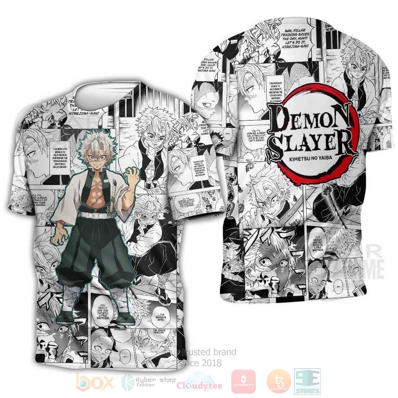 BEST Anime Sanemi Shinazugawa Kimetsu Anime-Manga Unisex 3D T-Shirt, Hoodie 3 Sanemi Shinazugawa Kimetsu Anime Manga 3D Hoodie Shirt 1 2