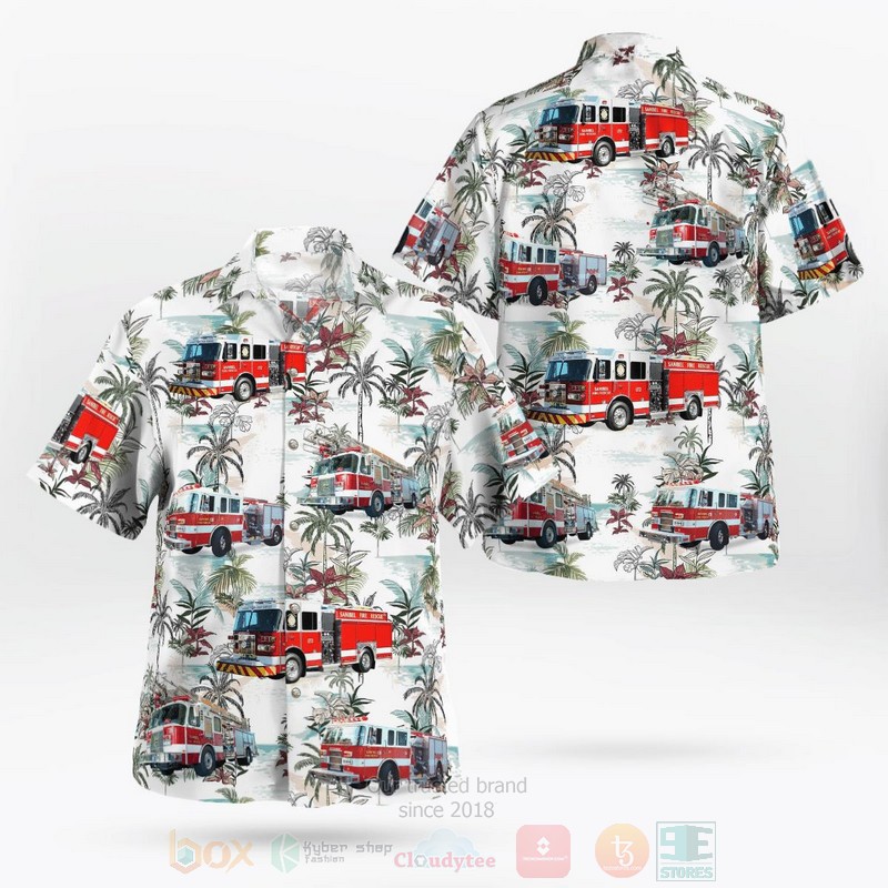 BEST Sanibel Island Fire Department 3D Aloha Shirt word1