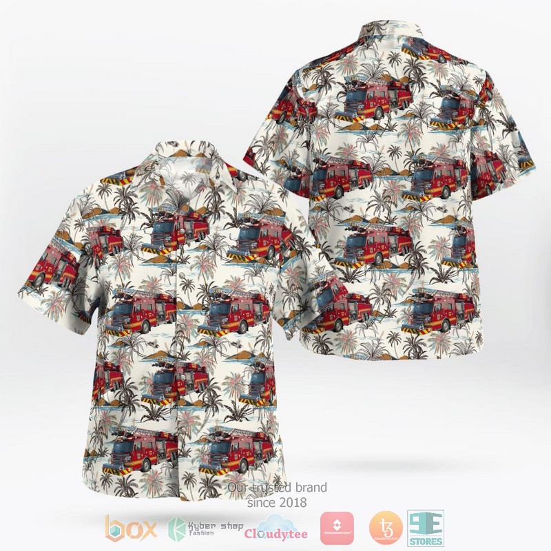 Saratoga Springs Fire & Rescue Utah Hawaiian Shirt word2