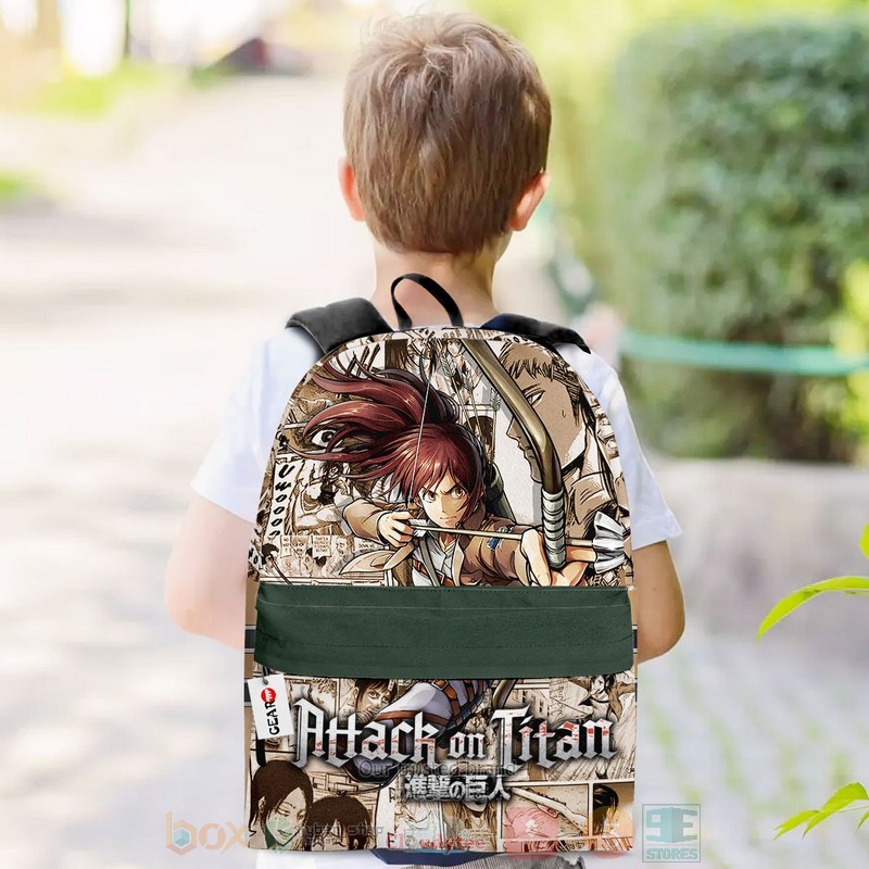 BEST Sasha Blouse Attack on Titan Manga Mix Anime 3D Print Backpack 3 Sasha Blouse Attack on Titan Anime Manga Backpack 1 2