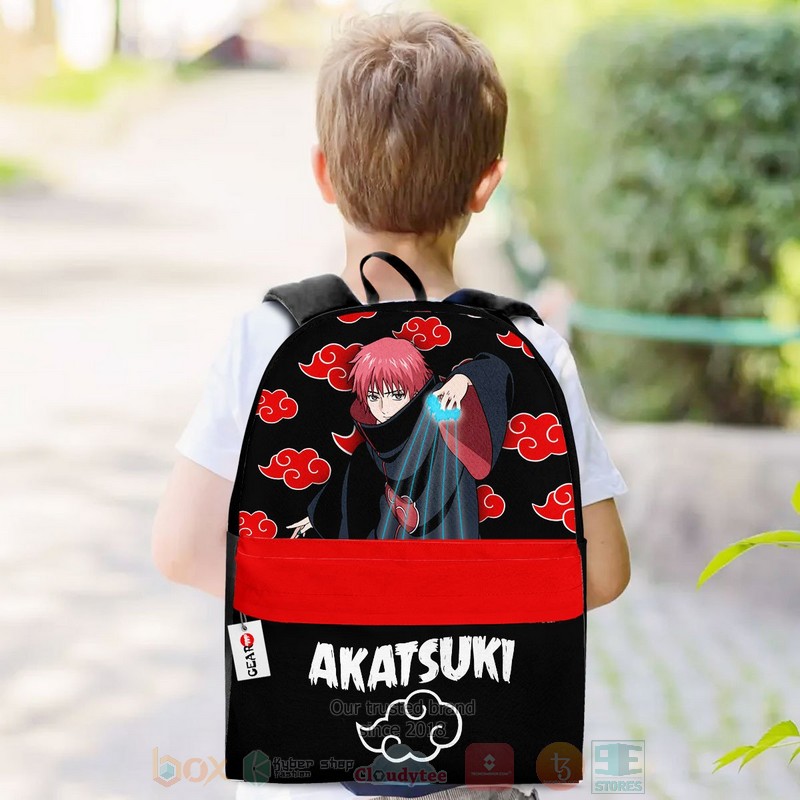 BEST Sasori Akatsuki Naruto Anime 3D Print Backpack 3 Sasori Akatsuki Naruto Anime Backpack 1 2