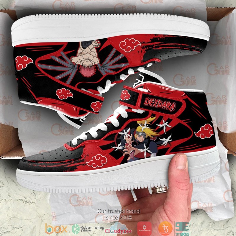 Sasori and Deidara Akatsuki Anime High Air Force Shoes 1 2 3