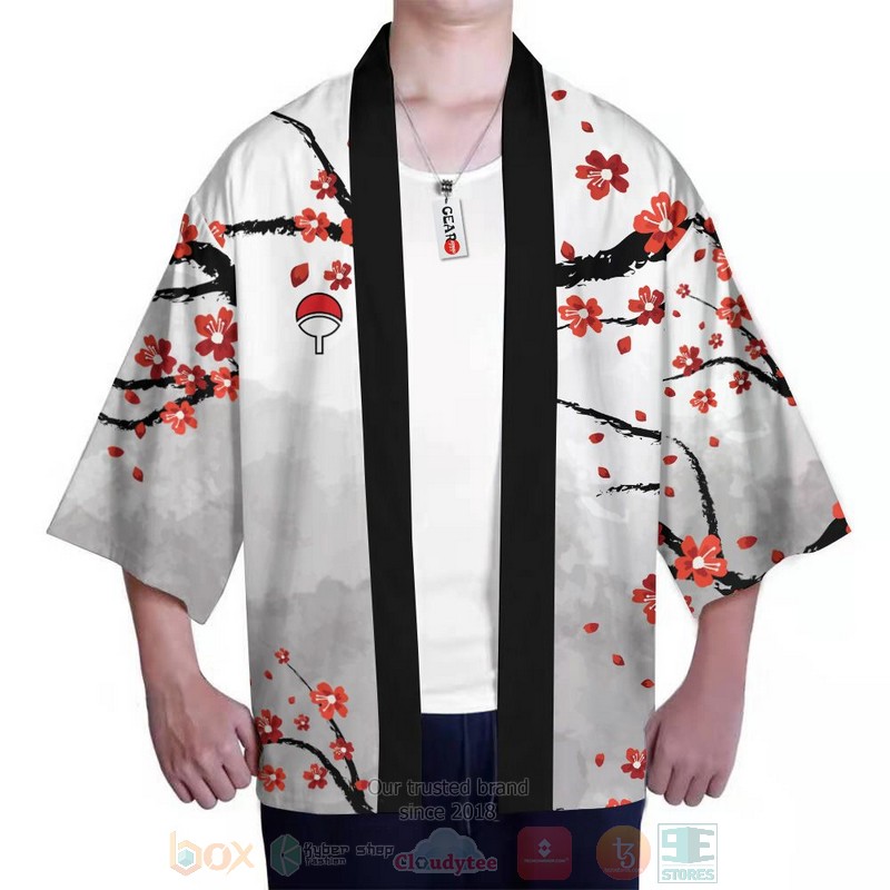 BEST Sasuke Naruto Anime Japan 3D Print Kimono 3 Sasuke Naruto Anime Inspired Kimono 1 2
