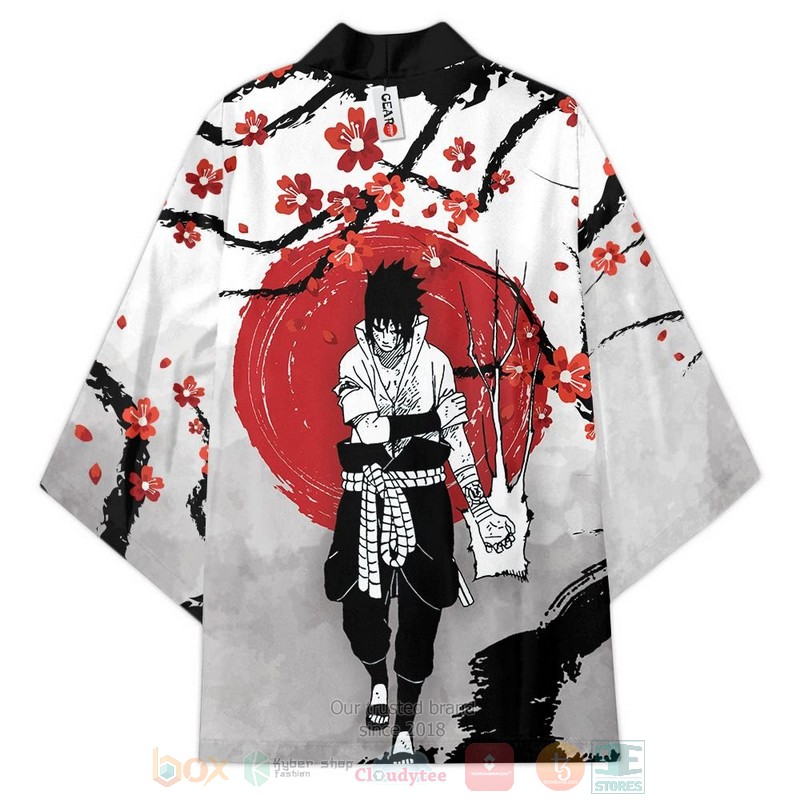 BEST Sasuke Naruto Anime Japan 3D Print Kimono 4 Sasuke Naruto Anime Inspired Kimono 1 2 3