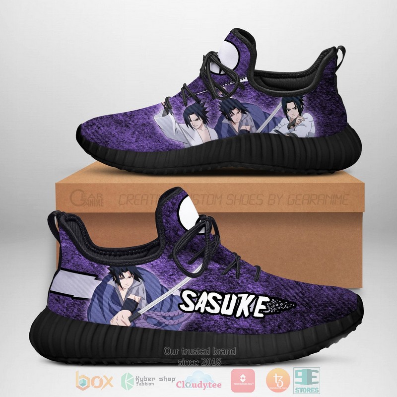 Sasuke Naruto Anime purple Reze Shoes