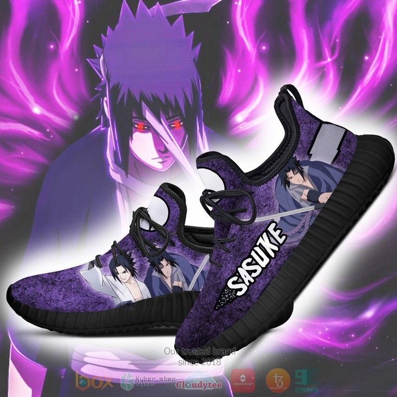 Sasuke Naruto Anime purple Reze Shoes 1