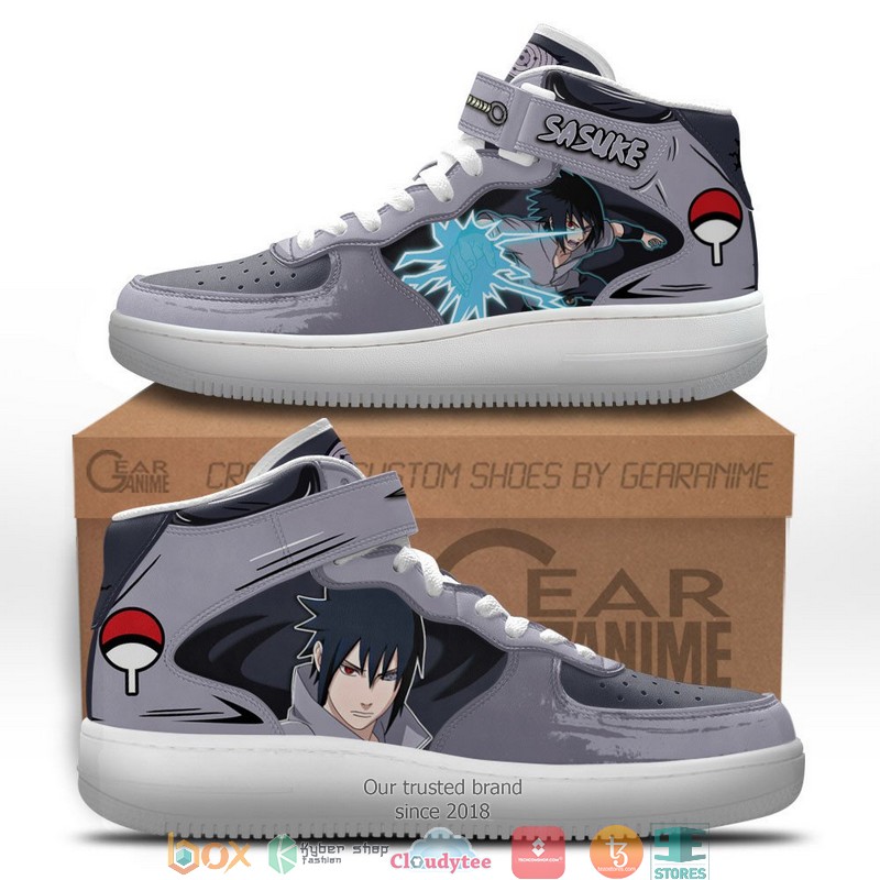 Sasuke Uchiha Anime High Air Force Shoes