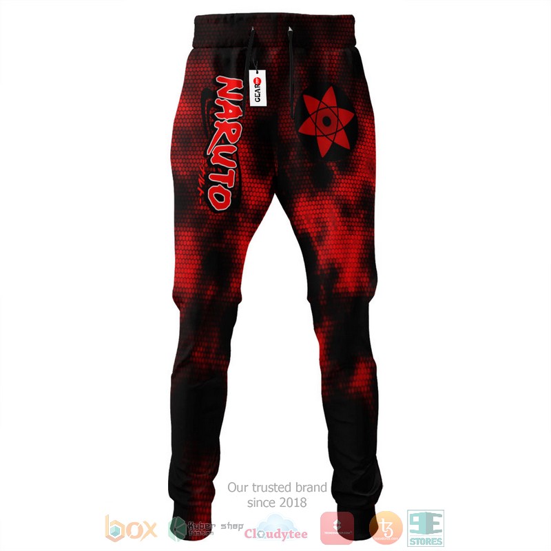 BEST Sasuke Uchiha Mangekyo Sharingan Anime Naruto Longpants 3 Sasuke Uchiha Mangekyo Sharingan Anime Naruto Jogger longpants 1 2