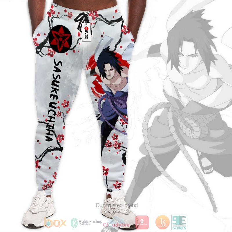 Sasuke Uchiha Naruto Anime Japan Style Jogger longpants