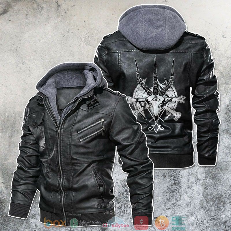 Satan Deer Motorcycle Club Leather Jacket