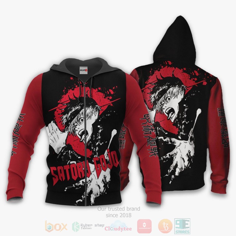 Satoru Gojo Custom Jujutsu Kaisen Anime 3D Hoodie Bomber Jacket