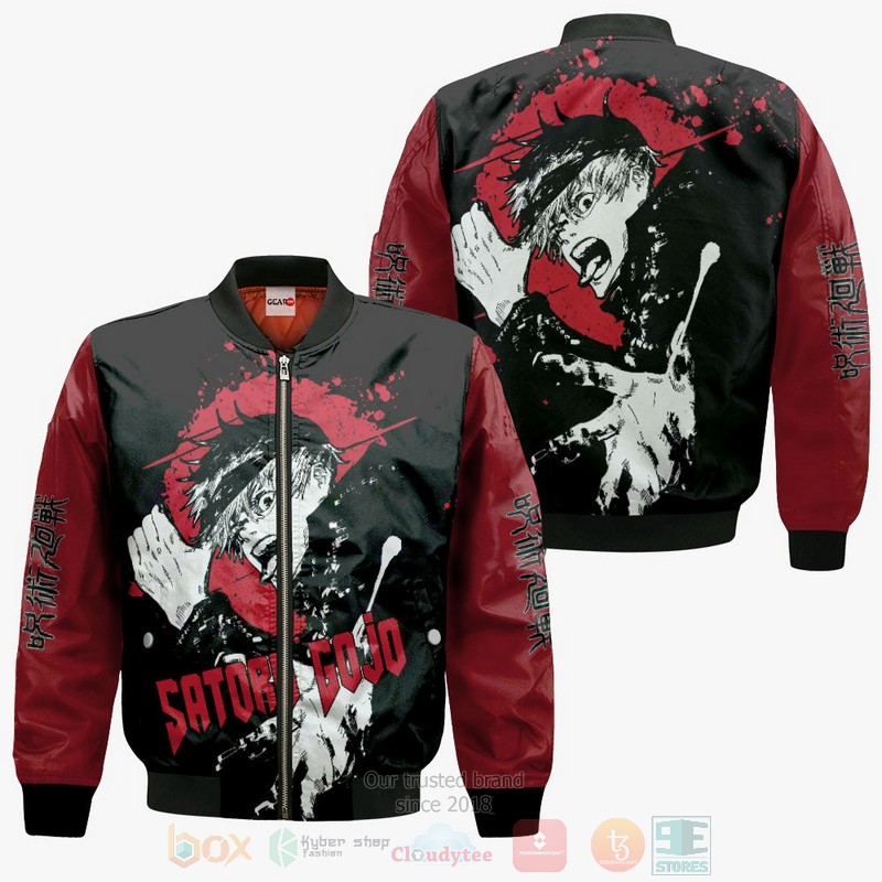 Satoru Gojo Custom Jujutsu Kaisen Anime 3D Hoodie Bomber Jacket 1 2 3
