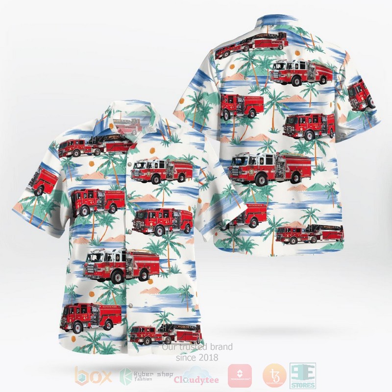 BEST Sausalito, California, Southern Marin Fire District 3D Aloha Shirt