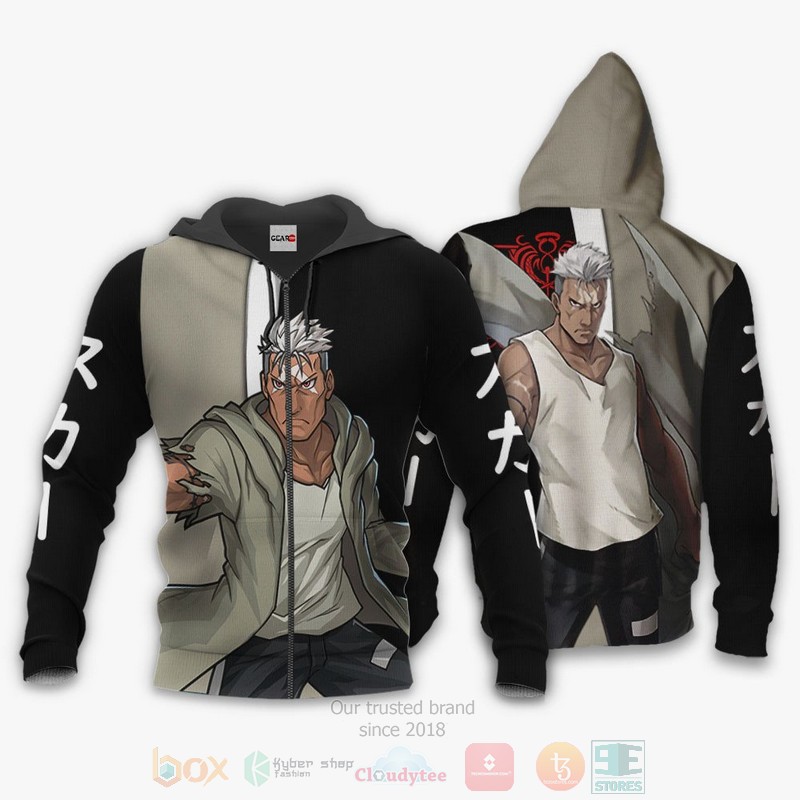 Scar Custom Fullmetal Alchemist Anime Manga 3D Hoodie Bomber Jacket