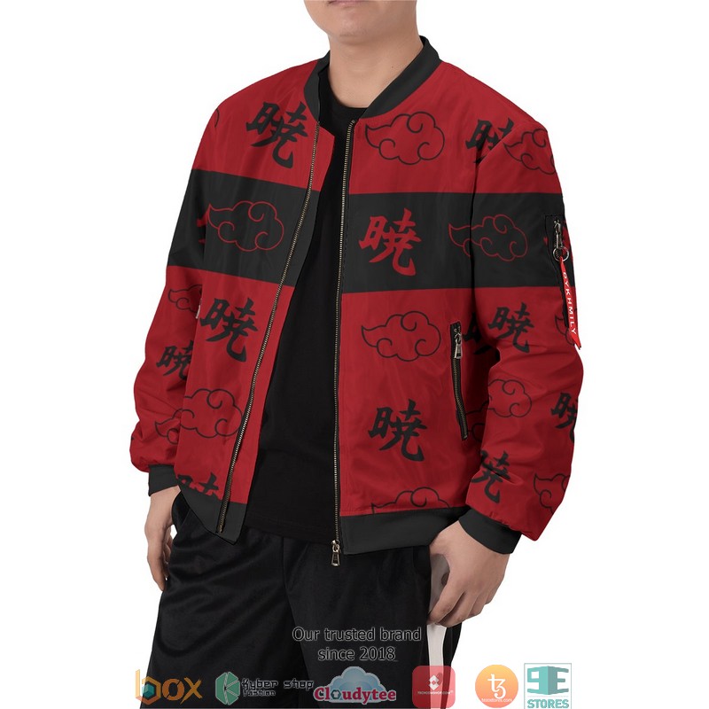 Scarlet Dawn Bomber Jacket word1