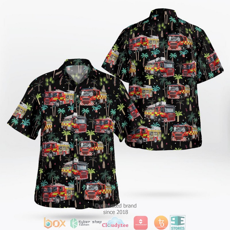 Scotland Scottish Fire and Rescue Service Hawaii 3D Shirt