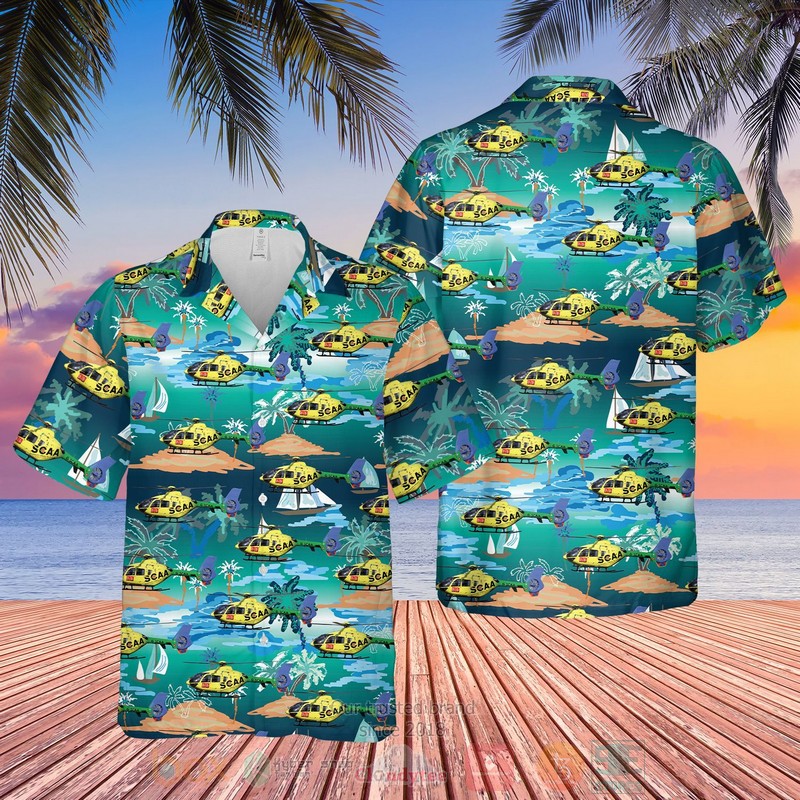 Scotlands Charity Air Ambulance SCAA Hawaiian Shirt