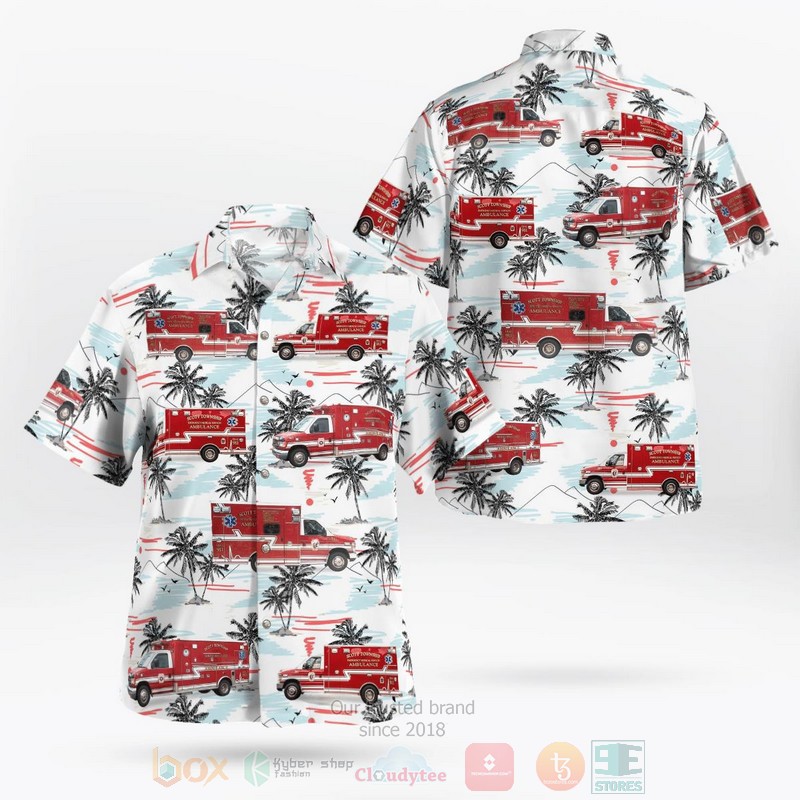 BEST Scott Township EMS Sta 740 3D Aloha Shirt word2