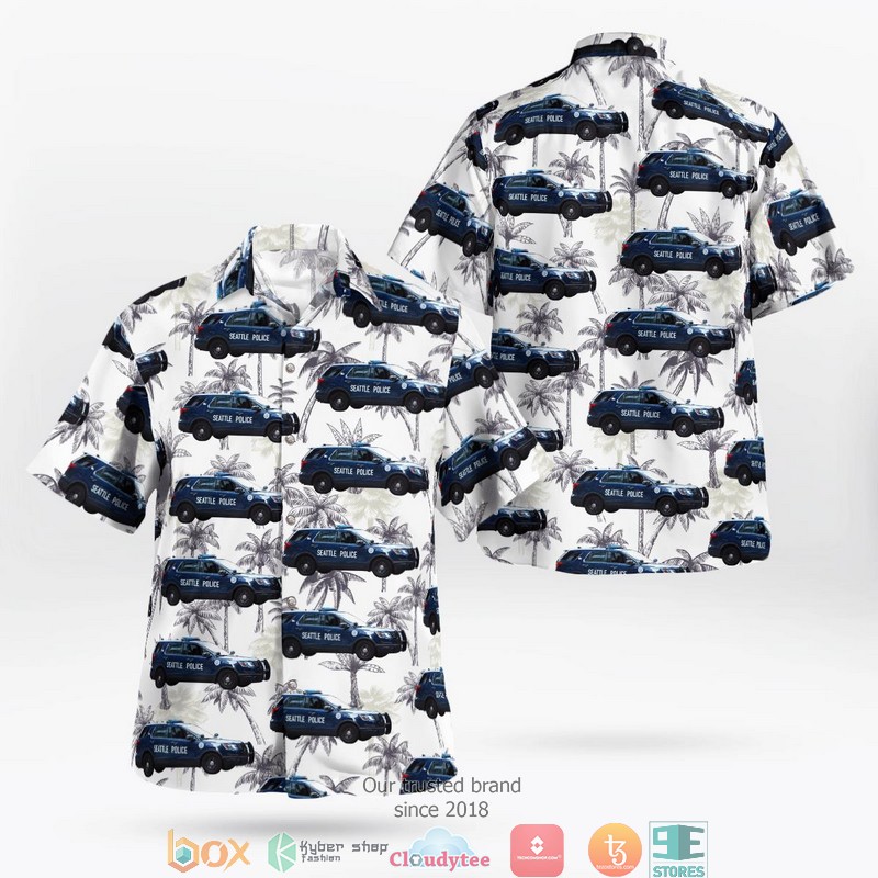 Seattle Police Department SPD Seattle Washington Hawaiian Shirt 1 Seattle Police Department SPD Seattle Washington Hawaiian Shirt word1