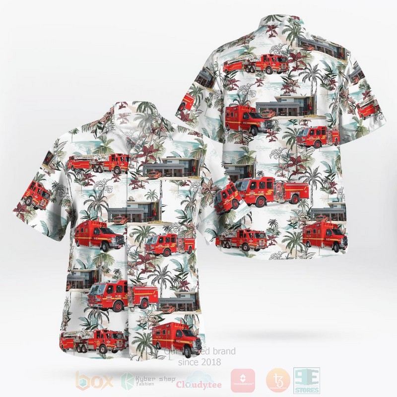BEST Seattle, Washington, Seattle Fire Station 32 3D Aloha Shirt word2