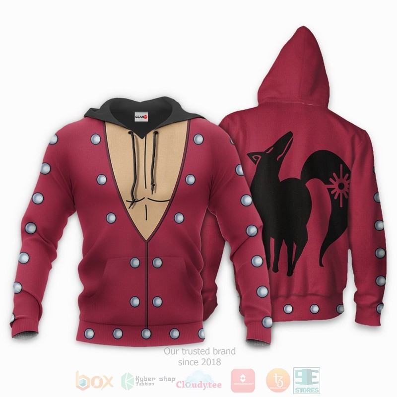 Seven Deadly Sins Ban Uniform Anime 3D Hoodie Bomber Jacket 1 2