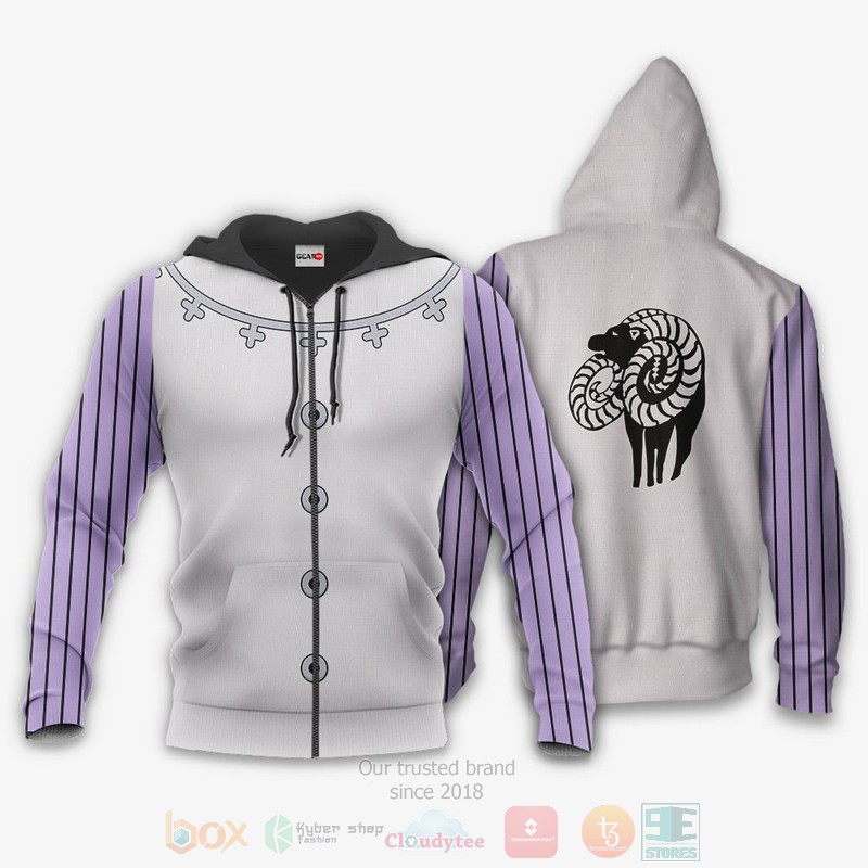 Seven Deadly Sins Gowther Uniform Anime 3D Hoodie Bomber Jacket