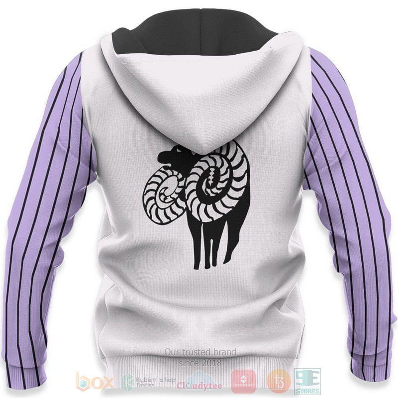 Seven Deadly Sins Gowther Uniform Anime 3D Hoodie Bomber Jacket 1 2 3 4