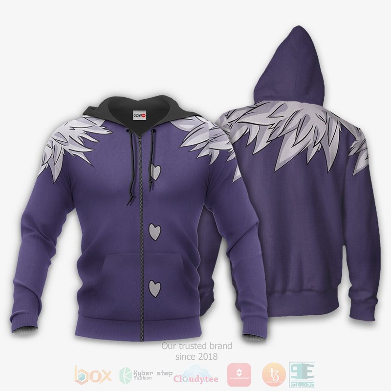 BEST Anime Seven Deadly Sins Merlin All Over Print Hoodie-Bomber Jacket 13 Seven Deadly Sins Merlin Uniform Anime 3D Hoodie Bomber Jacket