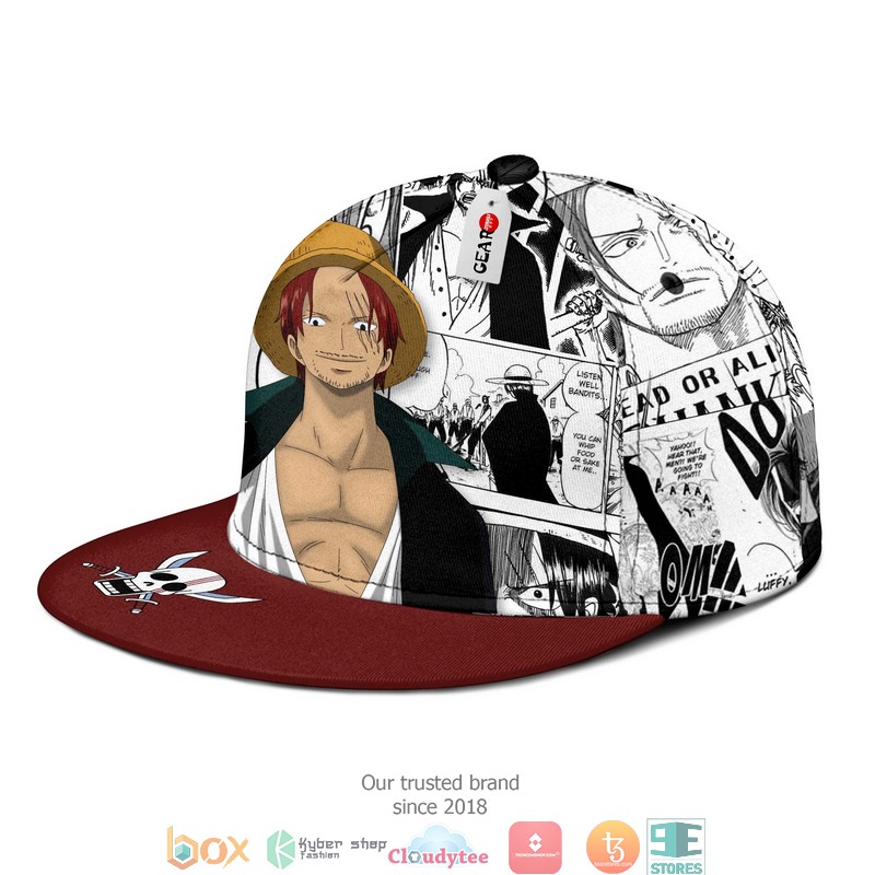 Shanks One Piece Anime Mix Manga Snapback hat 3 Shanks One Piece Anime Mix Manga Snapback hat 1 2