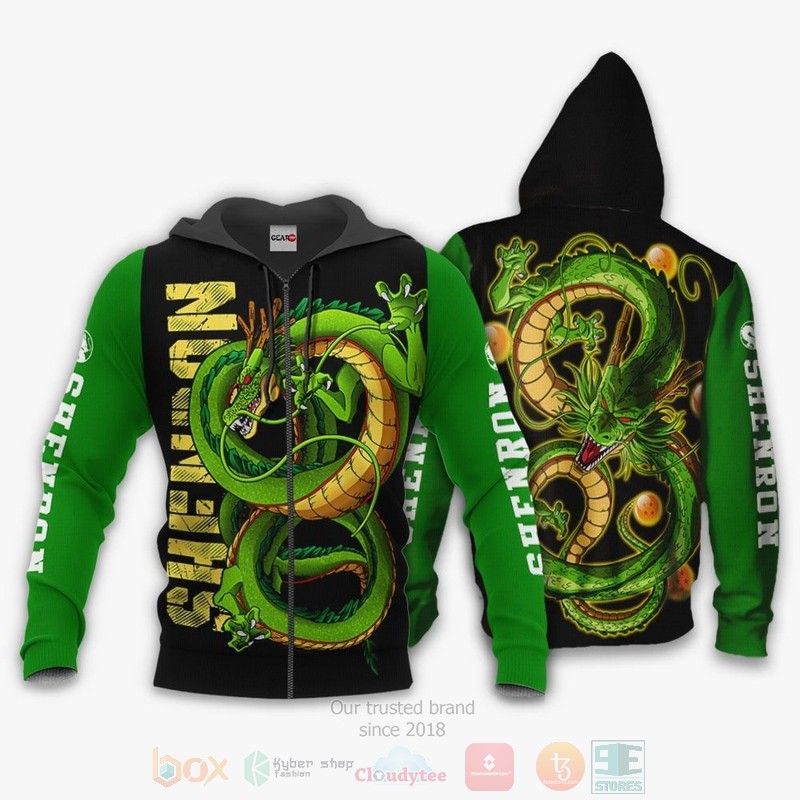 BEST Anime Shenron Dragon Ball All Over Print Hoodie-Bomber Jacket 12 Shenron Custom Dragon Ball Anime 3D Hoodie Bomber Jacket