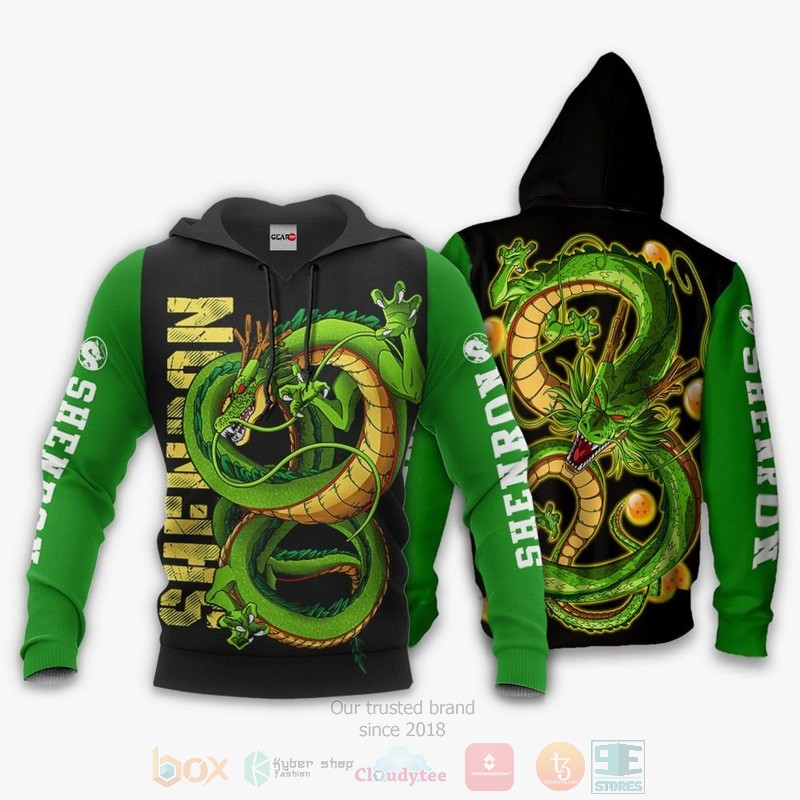 BEST Anime Shenron Dragon Ball All Over Print Hoodie-Bomber Jacket 3 Shenron Custom Dragon Ball Anime 3D Hoodie Bomber Jacket 1 2