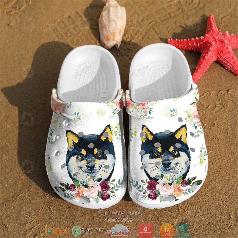 Shiba Inu Crocband Clogs