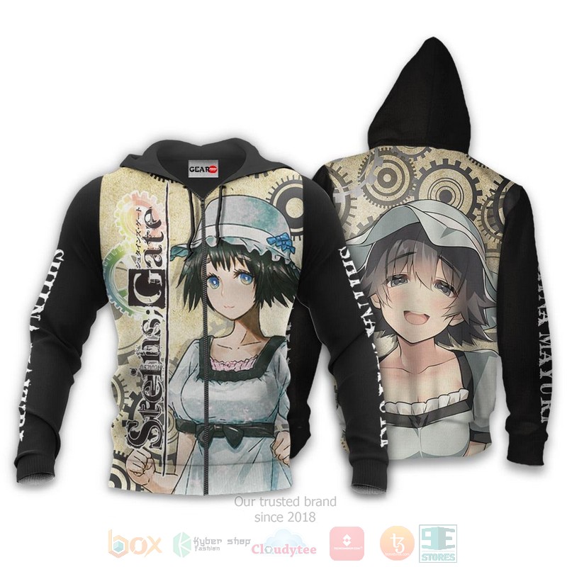BEST Anime Shiina Mayuri Steins Gate All Over Print Hoodie-Bomber Jacket 13 Shiina Mayuri Custom Steins Gate Anime 3D Hoodie Bomber Jacket
