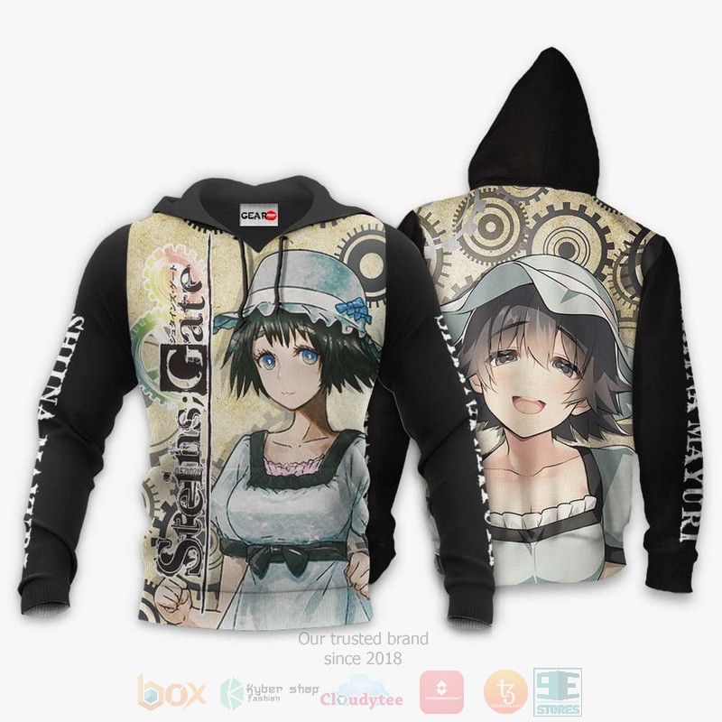BEST Anime Shiina Mayuri Steins Gate All Over Print Hoodie-Bomber Jacket 3 Shiina Mayuri Custom Steins Gate Anime 3D Hoodie Bomber Jacket 1 2