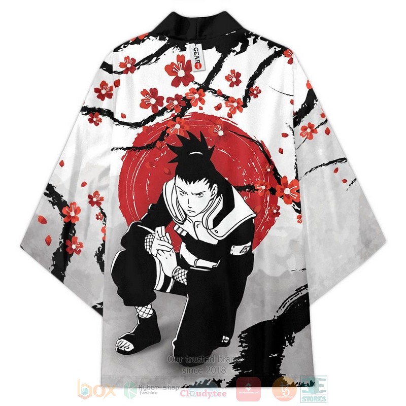 BEST Shikamaru Cherry Blossom Naruto Anime Japan 3D Print Kimono 4 Shikamaru Cherry Blossom Naruto Anime Inspired Kimono 1 2 3