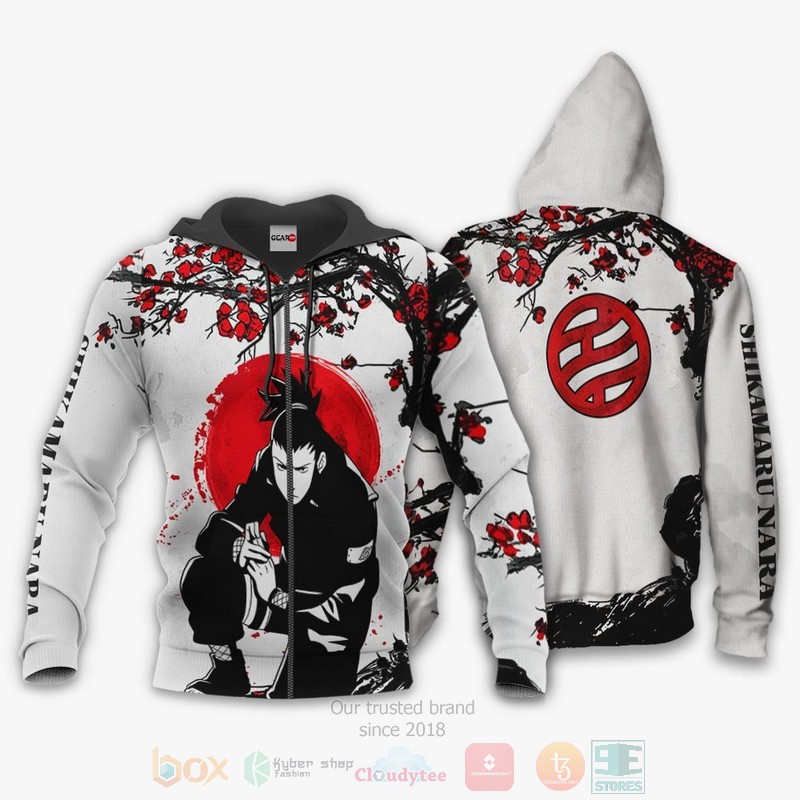 BEST Anime Shikamaru Naruto All Over Print Hoodie-Bomber Jacket 1 Shikamaru Custom Naruto Anime 3D Hoodie Bomber Jacket