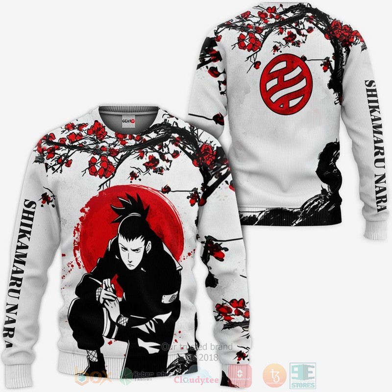 BEST Anime Shikamaru Naruto All Over Print Hoodie-Bomber Jacket 2 Shikamaru Custom Naruto Anime 3D Hoodie Bomber Jacket 1